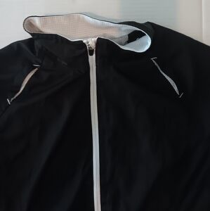 Danskin Now Windbreaker Track Jacket Womens Small Full-Zip Long-Sleeve Black